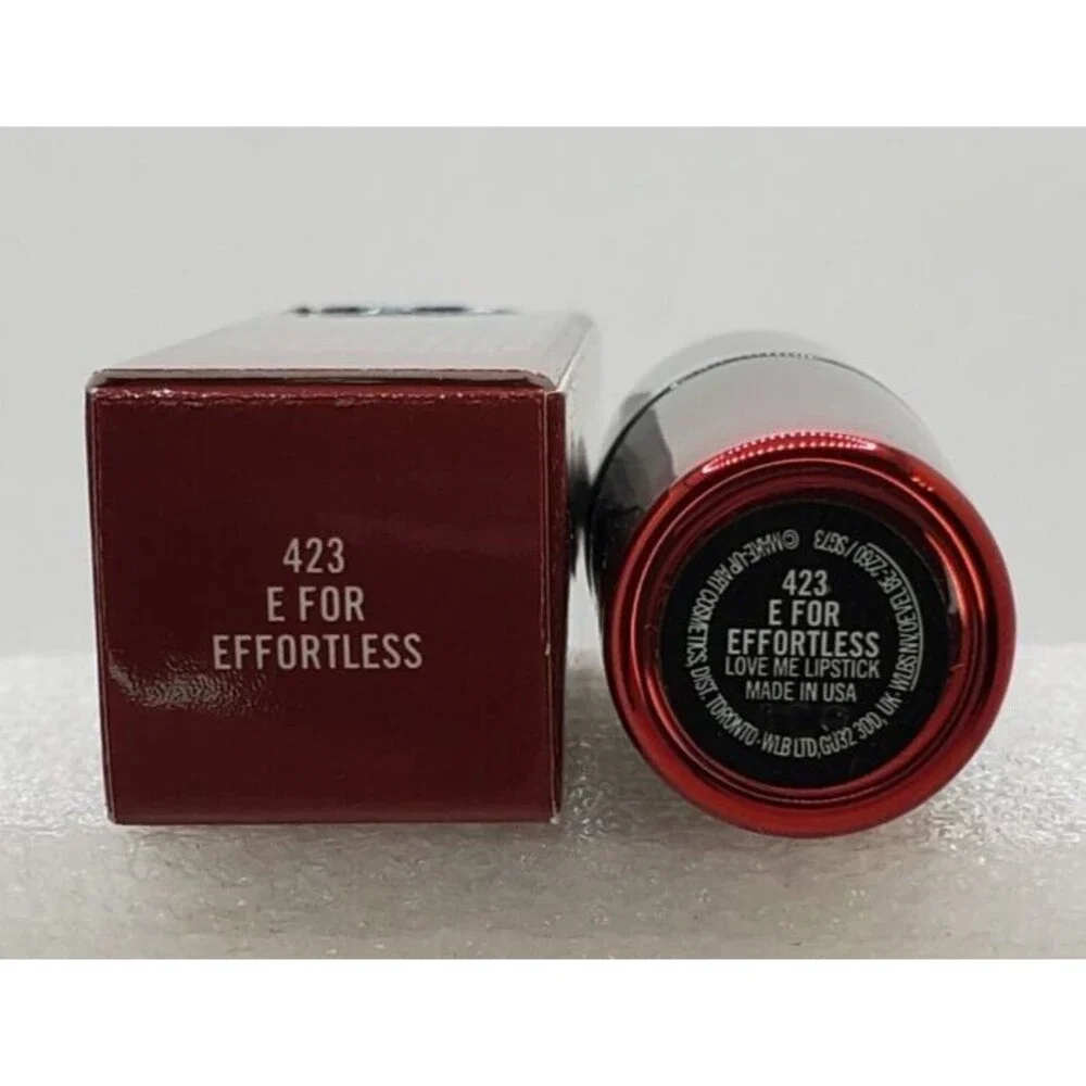 MAC E For EFFORTLESS Lipstick ~ Burnt Deep Red Matte ~Love Me NIB RETIRED